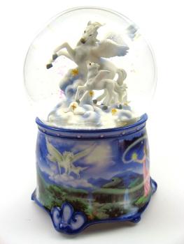 Schneekugel Pferde