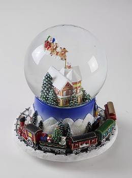 Preview: Schneekugel Santa