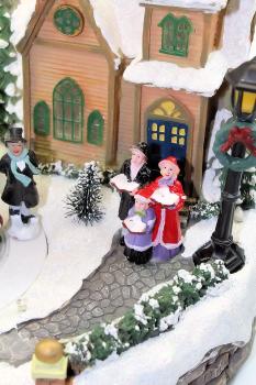 Spieluhr Weihnachtsdorf