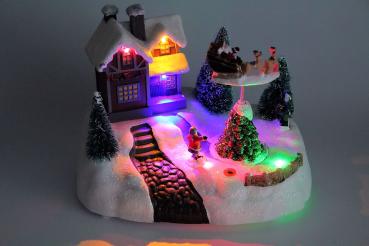 Spieluhr fliegender Santa