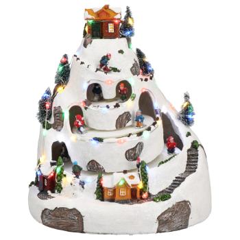 Spieluhr Winterszene mit Eisläufer