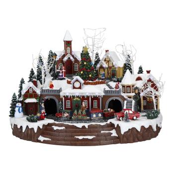 Spieluhr Winterszene mit Weihnachtsstadt