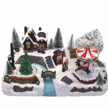 Spieluhr Weihnachtsdorf