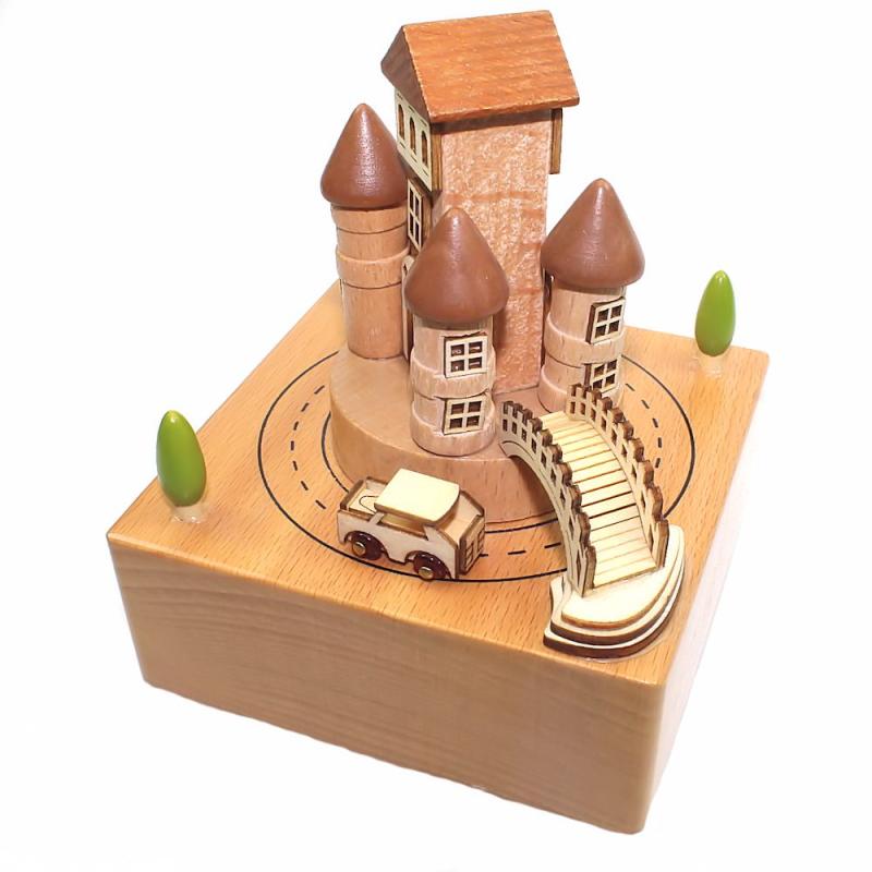 Spieluhr Burg mit Brücke