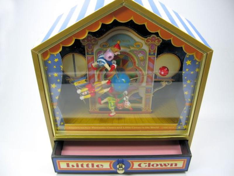 Spieluhr Clown Spieldose Holzspieluhr NEU 7596 Spieluhr 