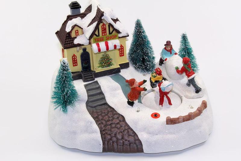 Spieluhr Tree Shop mit Schneemann
