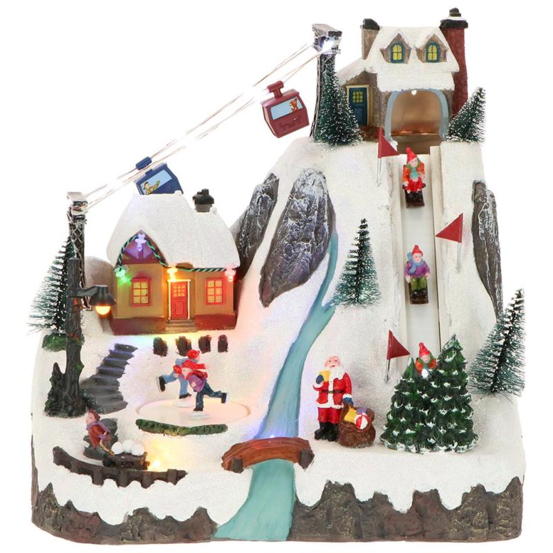 Spieluhr Winterliche Bergszene