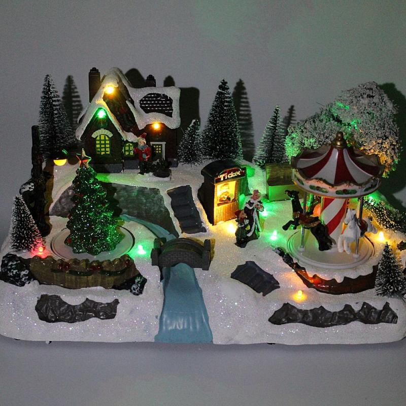 Spieluhr Weihnachtsdorf